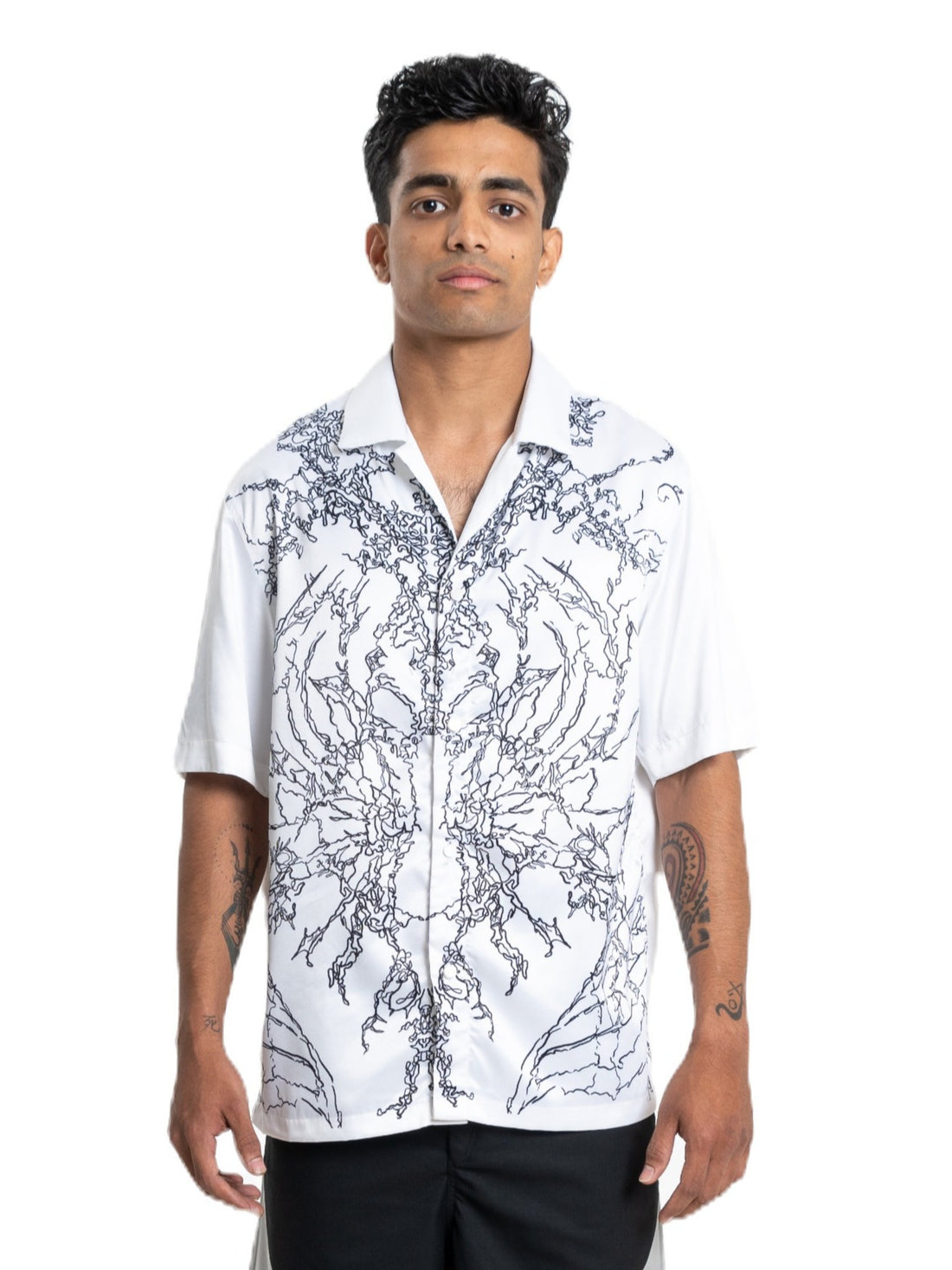 Anomaly Shirt with sigil linework print, view 1 of 8