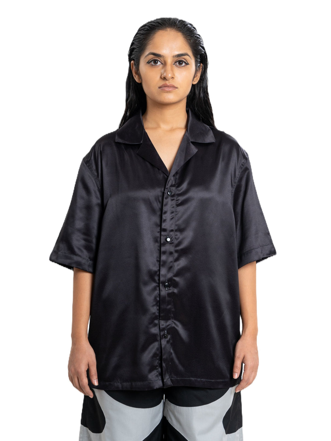 Uncoded shirt, satin, view 1 of 11