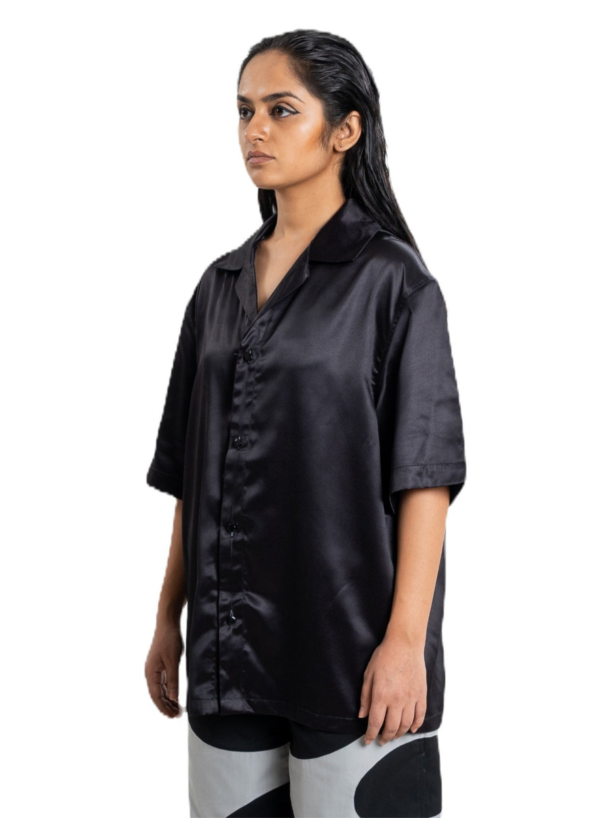 Uncoded shirt, satin, view 2 of 11